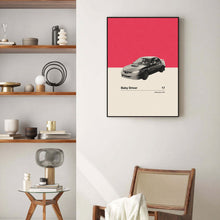 Baby Driver Inspire Poster  Car in Movie Poster  Mid Century Modern Poster  Minimalist Poster  Retro Art Print  Classic Movie 1592596435