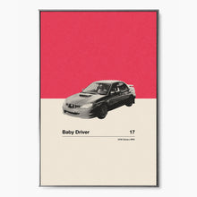 Baby Driver Inspire Poster  Car in Movie Poster  Mid Century Modern Poster  Minimalist Poster  Retro Art Print  Classic Movie 1592596435