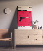 Baby Driver Movie Poster Mid-Century Modern Wall Art (Minimalist Movie Poster) 1149383806
