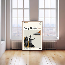 Baby Driver Movie Poster – Minimalist Mid-Century Modern Print 4375106247