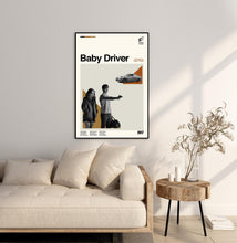 Baby Driver Movie Poster – Minimalist Mid-Century Modern Print 4375106247