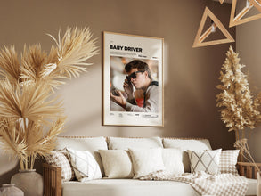 Baby Driver Poster, Ansel Elgort in Baby Driver, Baby Driver Print, Action Movie Wall Decor, Cult Movie Poster, Cinema Wall Art 4297073287
