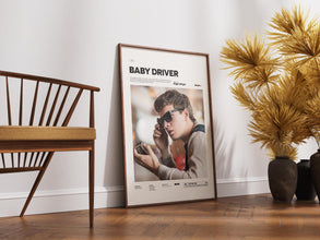 Baby Driver Poster, Ansel Elgort in Baby Driver, Baby Driver Print, Action Movie Wall Decor, Cult Movie Poster, Cinema Wall Art 4297073287