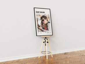 Baby Driver Poster, Ansel Elgort in Baby Driver, Baby Driver Print, Action Movie Wall Decor, Cult Movie Poster, Cinema Wall Art 4297073287