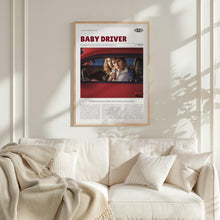 Baby Driver, Edgar Wright, Retro Movie Poster, Custom Movie Poster 4421169552