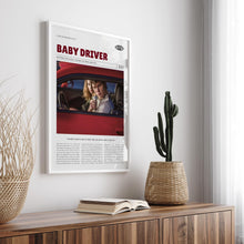 Baby Driver, Edgar Wright, Retro Movie Poster, Custom Movie Poster 4421169552