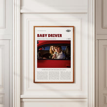 Baby Driver, Edgar Wright, Retro Movie Poster, Custom Movie Poster 4421169552