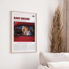Baby Driver, Edgar Wright, Retro Movie Poster, Custom Movie Poster 4421169552
