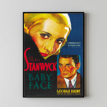 Baby Face 1933Poster Art Print Movie Posters Gift for Movie lovers