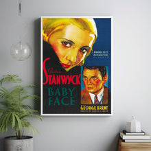 Baby Face 1933Poster Art Print Movie Posters Gift for Movie lovers