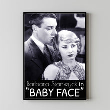 Baby Face 1933Poster Art Print Movie Posters Gift for Movie lovers 2