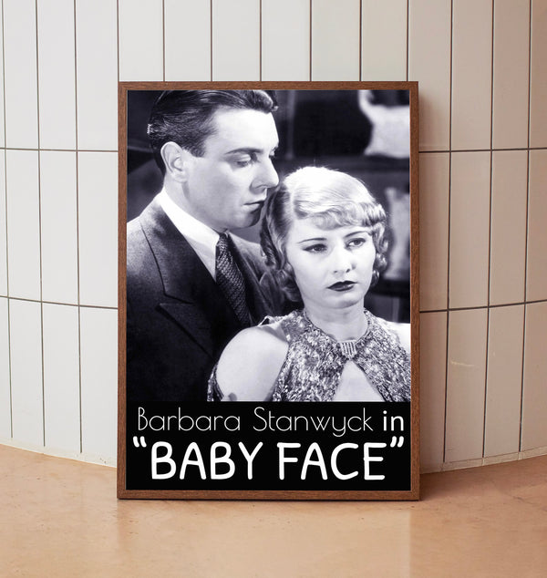 Baby Face 1933Poster Art Print Movie Posters Gift for Movie lovers 2