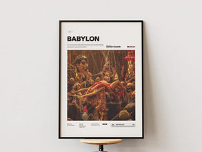 Babylon Poster, Margot Robbie Starring Babylon, Damien Chazelle Film Poster, Babylon Print, Brad Pitt Film Poster, Movie Room Wall Decor 4308070075