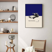 Back To The Future Inspire Poster  Car in Movie Poster  Mid Century Modern Poster  Minimalist Poster  Retro Art Print  Classic Movie 1591785341