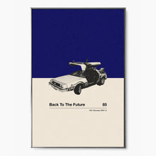 Back To The Future Inspire Poster  Car in Movie Poster  Mid Century Modern Poster  Minimalist Poster  Retro Art Print  Classic Movie 1591785341