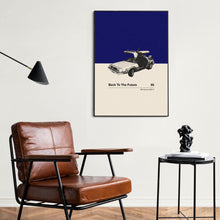 Back To The Future Inspire Poster  Car in Movie Poster  Mid Century Modern Poster  Minimalist Poster  Retro Art Print  Classic Movie 1591785341