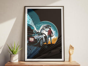 Back To The Future Movie Poster, Minimalist Poster, Gift for Movie Lovers, Wall Art Print, Home Decor, Original Design, Gift For Him 1874934270