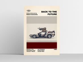 Back To The Future Poster - Movie Poster - Mid Century Modern Poster - Minimalist Poster - Printable Art - Digital Art - Home Decor - Art 1467408957
