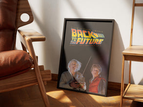 Back To The Future Print Movie Poster, Print Film Poster, Movie Lovers Gift, Wall Art Print, Home Decor, Original Design, Gift for Him 1893140645