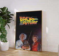 Back To The Future Print Movie Poster, Print Film Poster, Movie Lovers Gift, Wall Art Print, Home Decor, Original Design, Gift for Him 1893140645