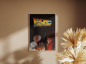 Back To The Future Print Movie Poster, Print Film Poster, Movie Lovers Gift, Wall Art Print, Home Decor, Original Design, Gift for Him 1893140645