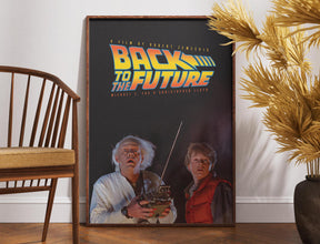 Back To The Future Print Movie Poster, Print Film Poster, Movie Lovers Gift, Wall Art Print, Home Decor, Original Design, Gift for Him 1893140645