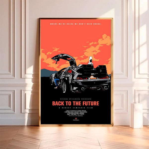 Back to the Future--Movie Poster,High Quality Canvas Print, Wall Art, Room Decor, Art Poster For Gift Unframed 1797019698