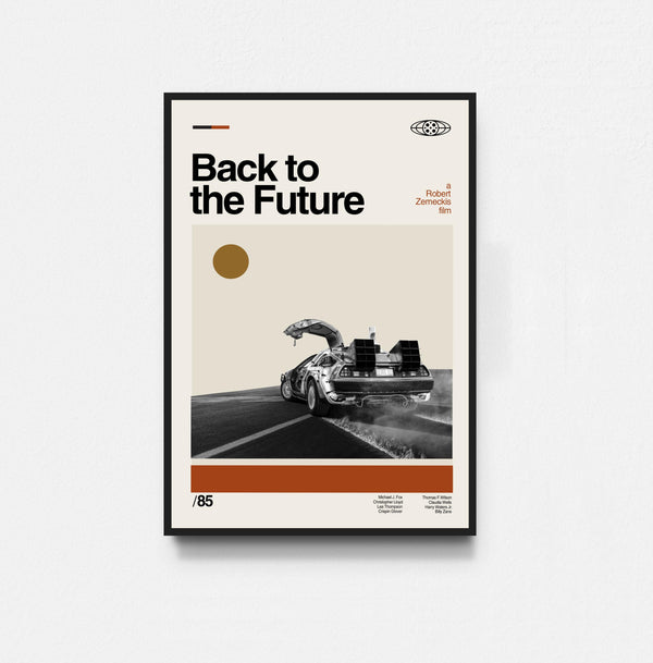 Back to the Future - Robert Zemeckis Print, Movie Poster, Midcentury Art, Minimalist Art, Retro Poster, Vintage Poster 1767525160