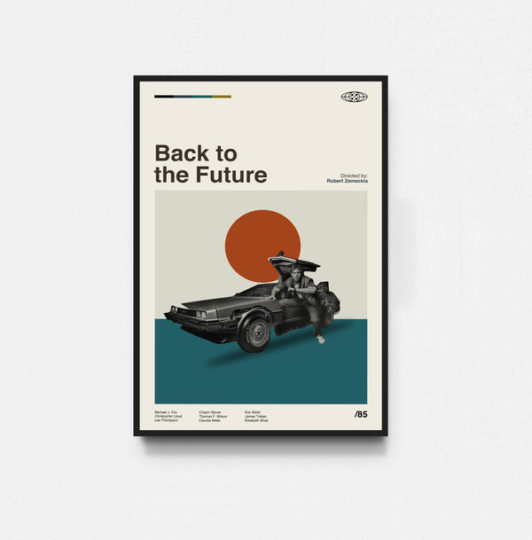 Back to the Future - Robert Zemeckis Print, Movie Poster, Midcentury Art, Minimalist Art, Retro Poster, Vintage Poster 1813153085