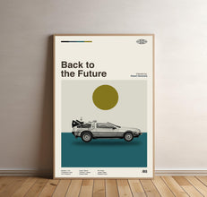 Back to the Future - Robert Zemeckis Print, Movie Poster, Midcentury Art, Minimalist Art, Retro Poster, Vintage Poster 1798953690
