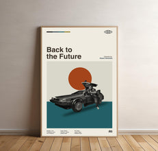 Back to the Future - Robert Zemeckis Print, Movie Poster, Midcentury Art, Minimalist Art, Retro Poster, Vintage Poster 1813153085 9117