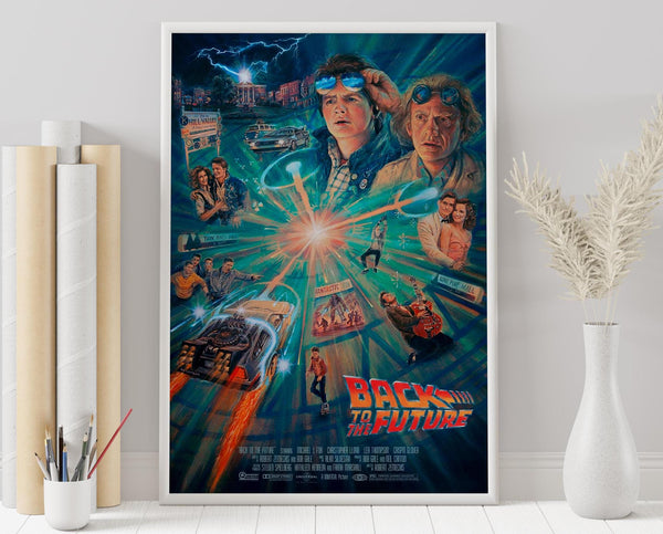 Back to the Future Poster - Robert Zemeckis - Minimalist Movie Poster - Vintage Retro Art Print - Custom Poster - Wall Art Print, Home Decor 1874645240