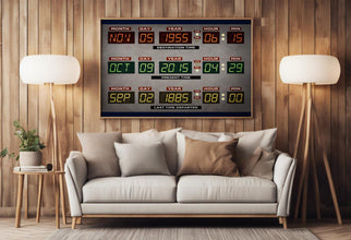Back to the Future Poster Custom Personalized Time Circuits Retro Wall Art Home Decor Gift 1173107503
