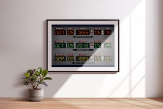 Back to the Future Poster Custom Personalized Time Circuits Retro Wall Art Home Decor Gift 1173107503