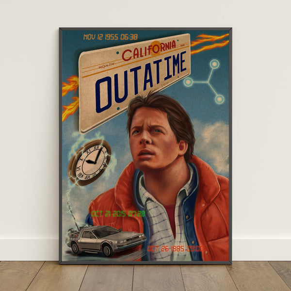 Back to the Future Poster  Retro Print  Wall Art  Home Decor  Gift Poster  Movie Poster #4 1813454360 - Copy (8)