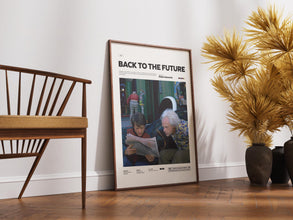 Back to the Future Poster, Michael J. Fox and Christopher Lloyd Poster, Back to the Future Print, Movie Poster Print, Cinema Wall Decor 4314376481