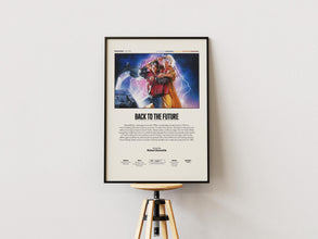 Back to the Future Poster, Movie Print, Film Wall Art, Sci-Fi Cinema Decor 4427432020