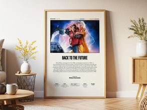 Back to the Future Poster, Movie Print, Film Wall Art, Sci-Fi Cinema Decor 4427432020