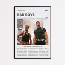 Bad Boys, Michael Bay, Retro Movie Poster, Custom Movie Poster Print 4421171190