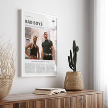 Bad Boys, Michael Bay, Retro Movie Poster, Custom Movie Poster Print 4421171190
