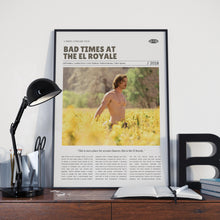 Bad Times at the El Royale, Drew Goddard, Retro Movie Poster, Custom Movie Poster Print 4421165357