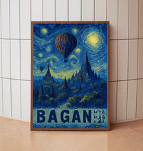 Bagan Travel Poster - Myanmar Wall Art Print, Illustration Poster, Artwork, Home & Office decor, Gift idea, Travel print, Bagan print
