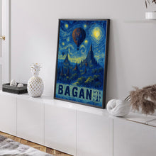 Bagan Travel Poster - Myanmar Wall Art Print, Illustration Poster, Artwork, Home & Office decor, Gift idea, Travel print, Bagan print