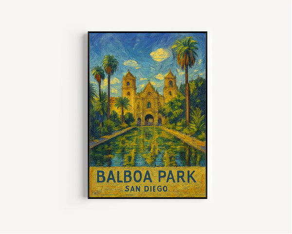 Balboa Park San Diego Travel Wall Art, Balboa Park California Travel Poster, San Diego Wall Art, California Traveler Home Decor
