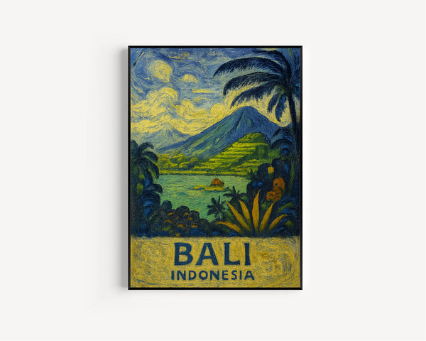 Bali Indonesia Travel Poster Wall Art, Bali Indonesia Poster, Indonesia Wall Art, Bali Travel Print, Travel Gift, Birthday Gifts