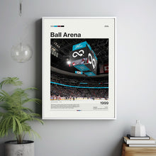 Ball Arena Poster, Colorado Avalanche Poster Print, NHL Arena Poster, Hockey Fan Gift Print