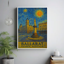 Ballarat Poster Print, Ballarat Travel Poster, Ballarat Van Gogh Style Wall Art, Ballarat, Victoria, Australia