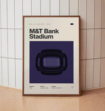 Baltimore Ravens Poster, M&T Bank Stadium Print, Mid Century Modern Football Poster, Sp-8IZ2ZE