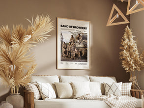 Band of Brothers Poster, World War II Themed Film Poster, Band of Brothers Print, American Army Wall Art, Cinematic Wall Decor 1880583116