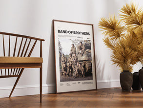 Band of Brothers Poster, World War II Themed Film Poster, Band of Brothers Print, American Army Wall Art, Cinematic Wall Decor 1880583116